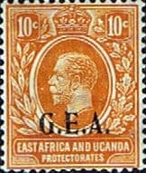 Tanganyika 1922 King George V G E A Overprint SG  73 Fine Mint