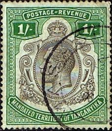 Tanganyika 1927 King George V SG 102 Fine Used