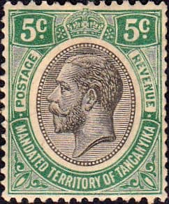 Tanganyika 1927 King George V SG 93 Fine Mint