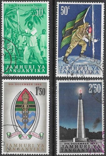 Tanganyika 1962 Inauguration of Republic Set Fine Used