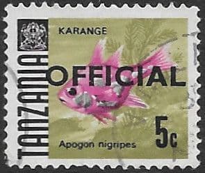 Tanzania 1967 Fish SG O20 Official Fine Used