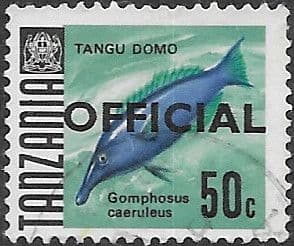Tanzania 1967 Fish SG O25 Official Fine Used