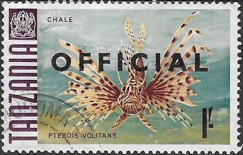 Tanzania 1967 Fish SG O26 Official Fine Used
