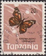 Tanzania 1973 Butterflies SG 161 Fine Used