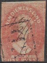 Tasmania 1857 Van Diemens Land BTB SG 26 Queen Victoria Used