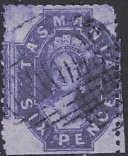 Tasmania 1863 Van Diemens Land SG 91a Queen Victoria Fine Used
