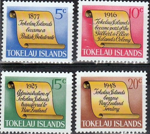 Tokelau 1969 History of Tokelau Islands Set Fine Mint