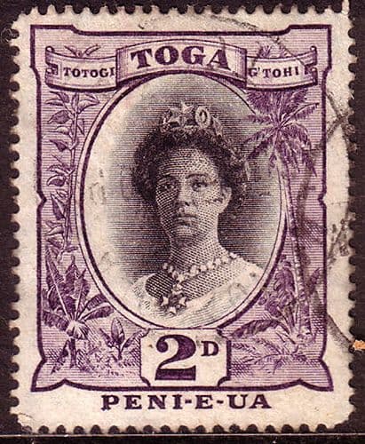 Tonga 1920 Queen Salote SG 57c Fine Used