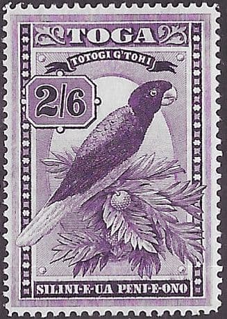 Tonga 1942 Red Shining Parrot SG 81 Fine Mint