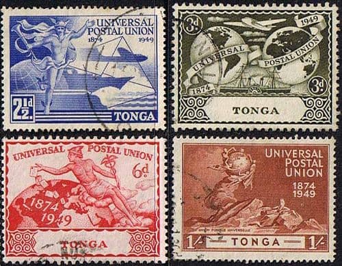 Tonga 1949 Universal Postal Union Set Fine Used