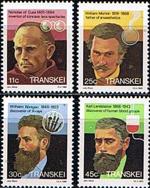 Transkei 1984 Celebrities of Medicine Movement Set Fine Mint