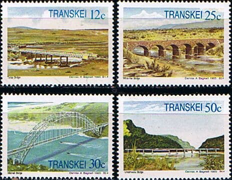 Transkei 1985 Bridges Set Fine Mint