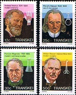 Transkei 1985 Celebrities of Medicine Movement Set Fine Mint
