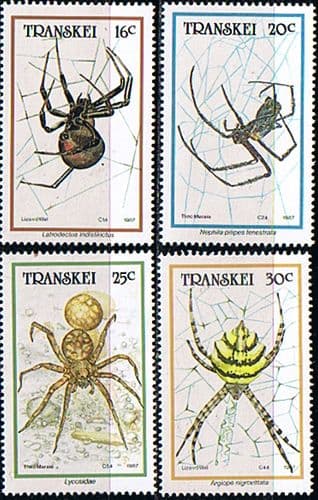 Transkei 1987 Spiders Set Fine Mint