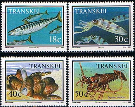 Transkei 1989 Seafood Set Fine Mint