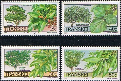 Transkei 1989 Trees Set Fine Mint