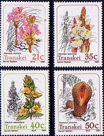 Transkei 1991 Parasitic Plants Set Fine Mint