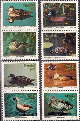 Transkei 1992 Waterfowl Set Tennant Pairs Fine Mint