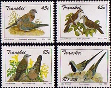 Transkei 1993 Birds Doves Set Fine Mint