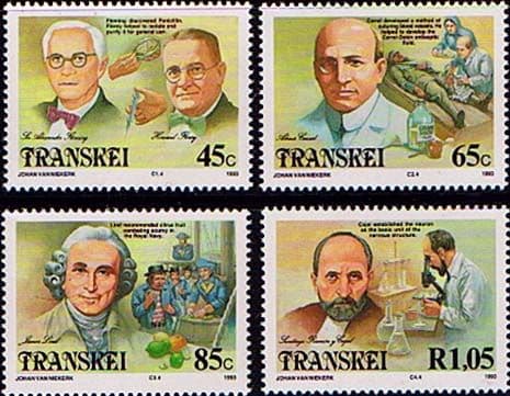 Transkei 1993 Celebrities of Medicine Movement Set Fine Mint