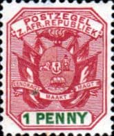 Transvaal 1896 SG 217 Coat of Arms Wagon and Flags Fine Mint