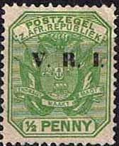 Transvaal 1900 SG 226 Coat of Arms with V.R.I. Overprint Fine Mint