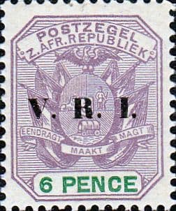 Transvaal 1900 SG 232 Coat of Arms with V.R.I. Overprint Fine Mint