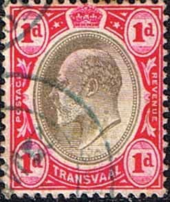 Transvaal 1902 SG 245 King Edward VII Head Fine Used