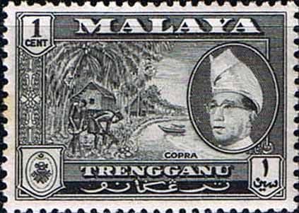 Trengganu 1957 SG 89 Copra Fine Mint