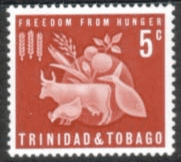 Trindad and Tobago 1963 Freedom From Hunger SG 305 Fine Mint