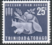 Trindad and Tobago 1963 Freedom From Hunger SG 307 Fine Mint