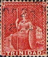 Trinidad 1863 Britania SG 75 Good Used