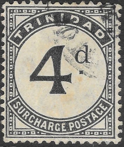 Trinidad 1885 Post Due SG D5 Fine Used