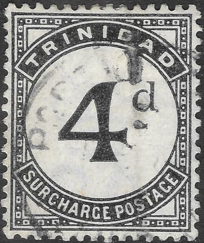Trinidad 1905 Post Due SG D 13 Fine Used