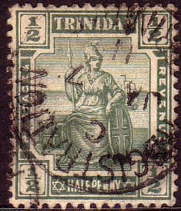 Trinidad 1909 Britania SG 146 Fine Used