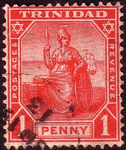 Trinidad 1909 Britannia SG 147 Fine Used