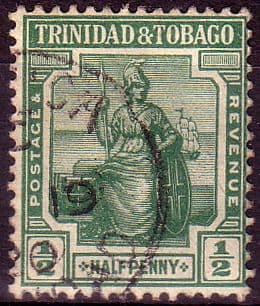 Trinidad and Tobago 1921 Britania SG 206 Fine Used