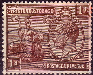 Trinidad and Tobago 1922 King George V Britania SG 219 Fine Used