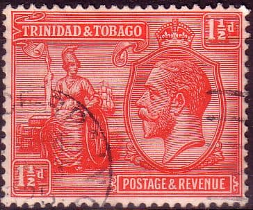 Trinidad and Tobago 1922 King George V Britania SG 220 Fine Used