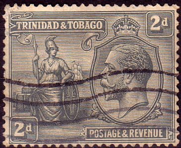 Trinidad and Tobago 1922 King George V Britania SG 222 Fine Used