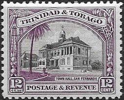 Trinidad and Tobago 1935 First Decimal SG 235 Town Hall San Fernando Fine Mint