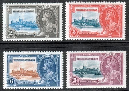 Trinidad and Tobago 1935 King George V Silver Jubilee Set Fine Mint