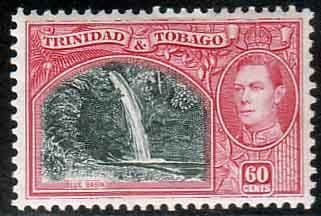 Trinidad and Tobago 1938 SG 254 Blue Basin Falls Fine Mint