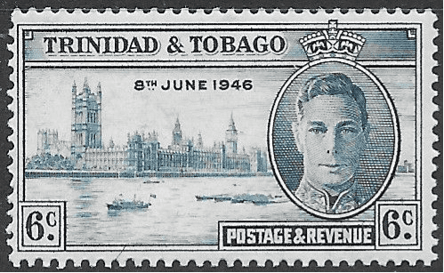 Trinidad and Tobago 1946 King George VI Victory SG 257 Fine Mint