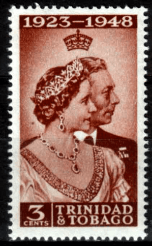 Trinidad and Tobago 1948 King George VI Royal Silver Wedding SG 259 Fine Mint