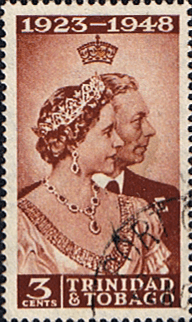Trinidad and Tobago 1948 King George VI Royal Silver Wedding SG 259 Fine Used