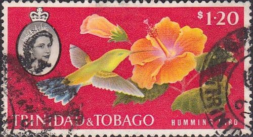 Trinidad and Tobago 1960 SG 296 Humming Bird and Hibiscus Fine Used