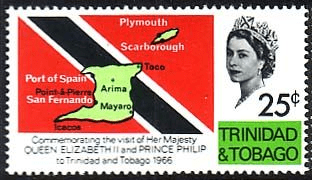 Trinidad and Tobago 1966 Caribbian Royal Visit SG 315 Fine Mint