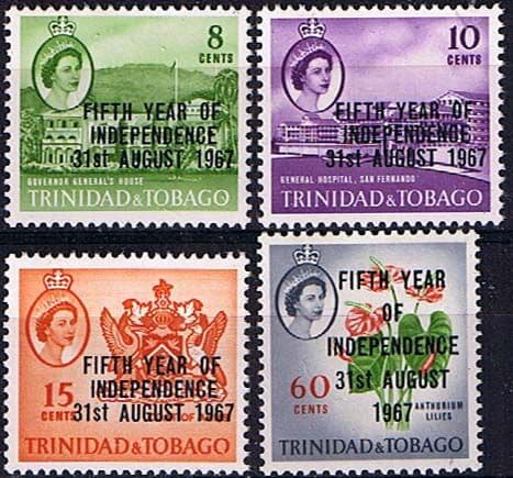 Trinidad and Tobago 1967 Fifth Year of Independence Set Fine Mint