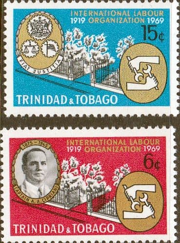 Trinidad and Tobago 1969 International Labour Organisation Set Fine Mint